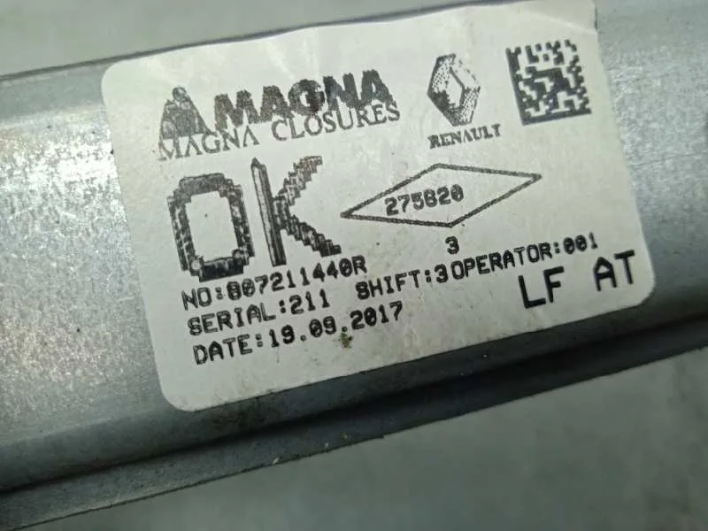 Elevalunas Delantero Izquierdo para Dacia Sandero