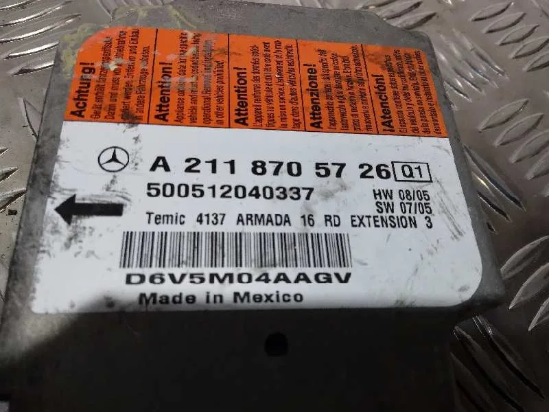Centralita Airbag para Mercedes-Benz Clase E (W211) Berlina