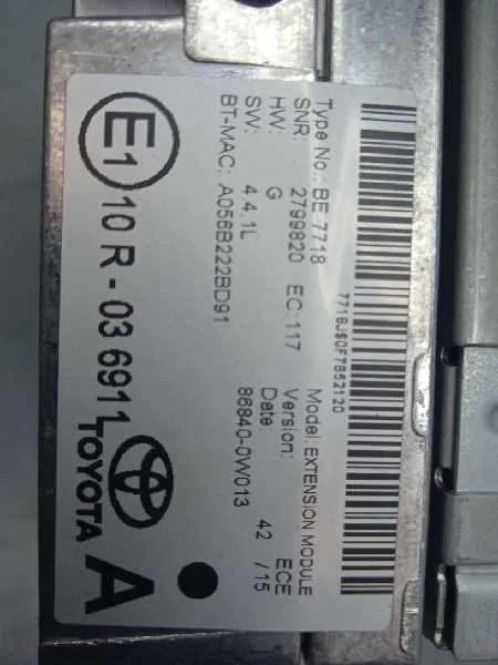 Sistema Audio / Radio Cd para Toyota Auris
