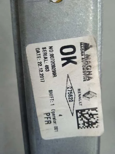 Elevalunas Delantero Derecho para Dacia Sandero