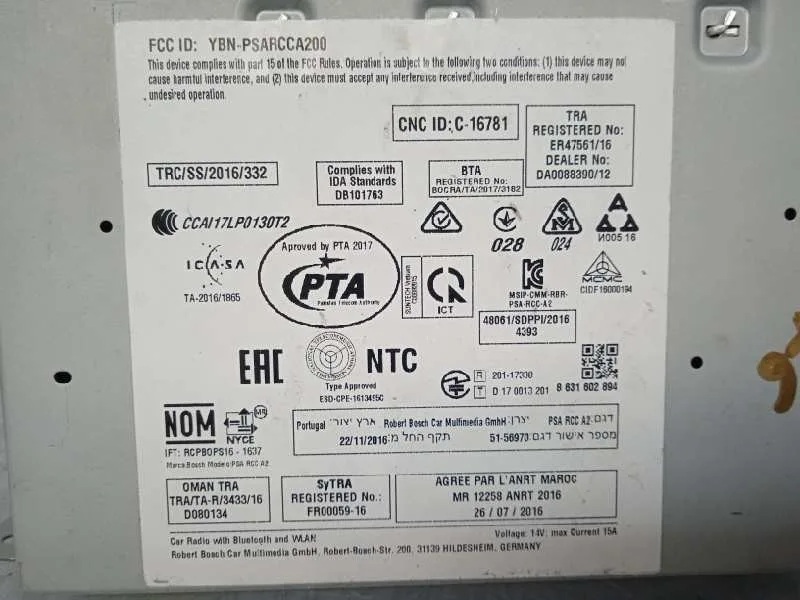 Sistema Navegacion Gps para Peugeot 208