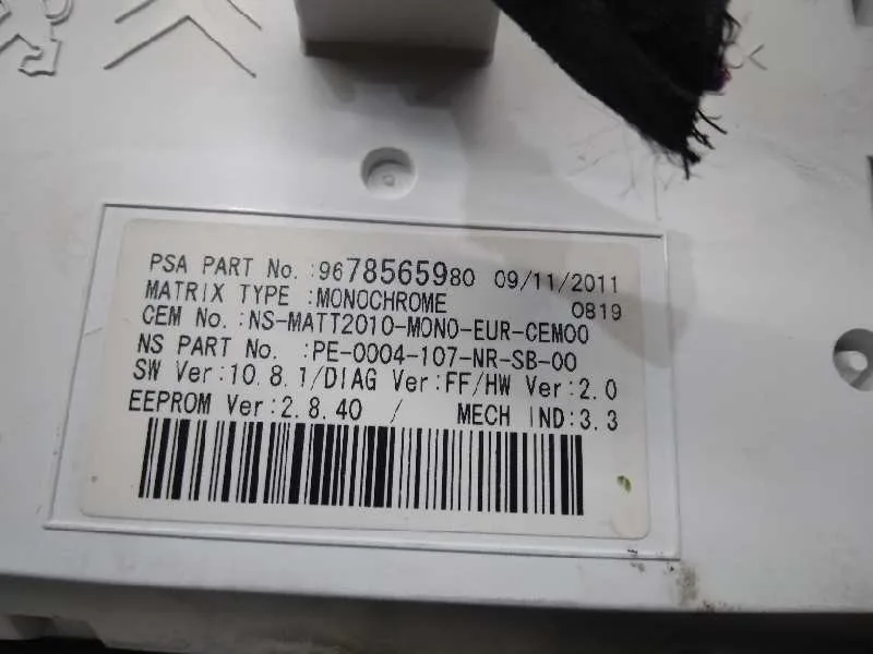 Cuadro Instrumentos para Citroën Ds5