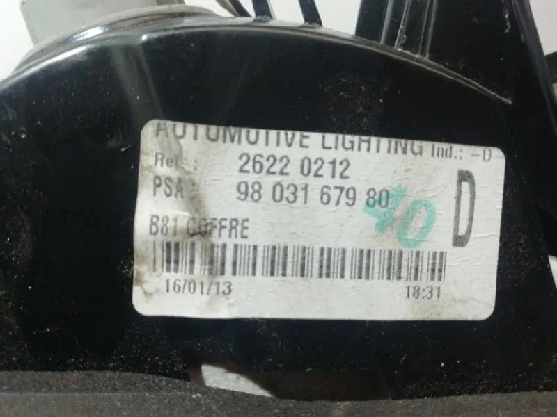 Piloto Trasero Derecho Interior para Citroën Ds5
