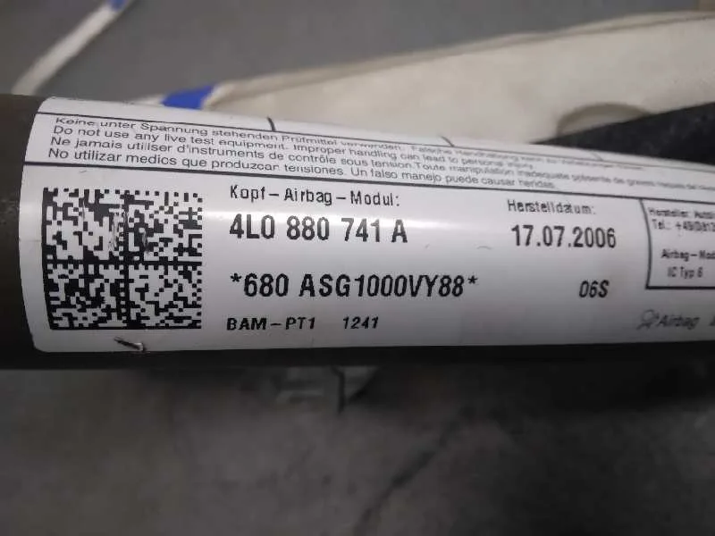 Airbag Cortina Delantero Izquierdo para Audi Q7 (4L)