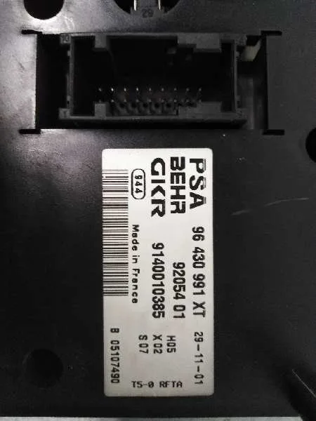 Mando Climatizador para Peugeot 307 (S1)
