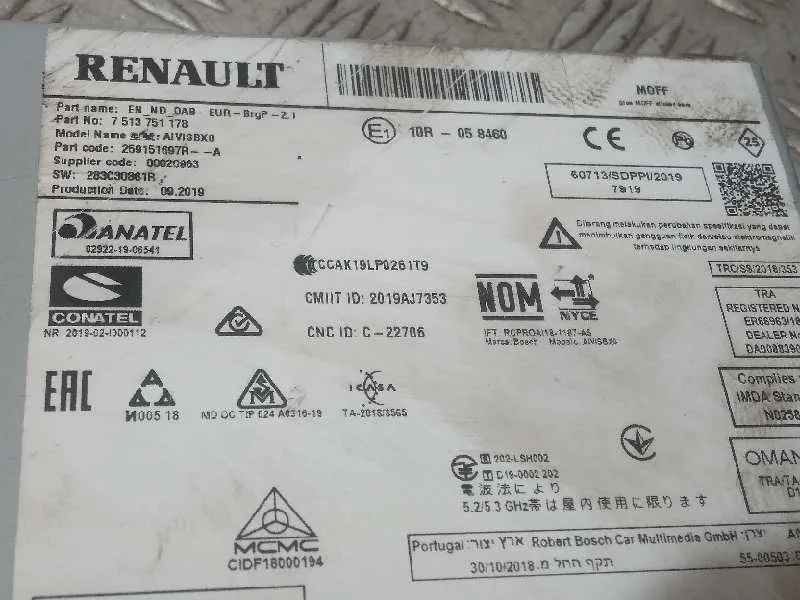 Sistema Navegacion Gps para Renault Clio V