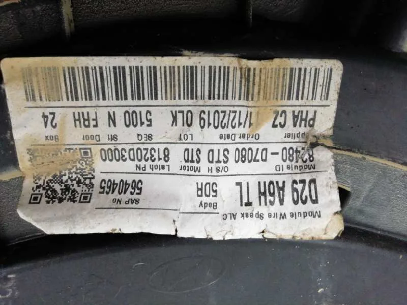 Elevalunas Delantero Derecho para Hyundai Tucson