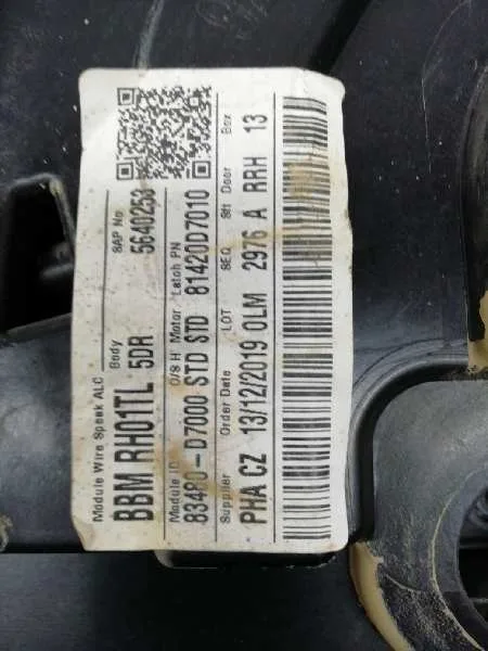 Elevalunas Trasero Derecho para Hyundai Tucson