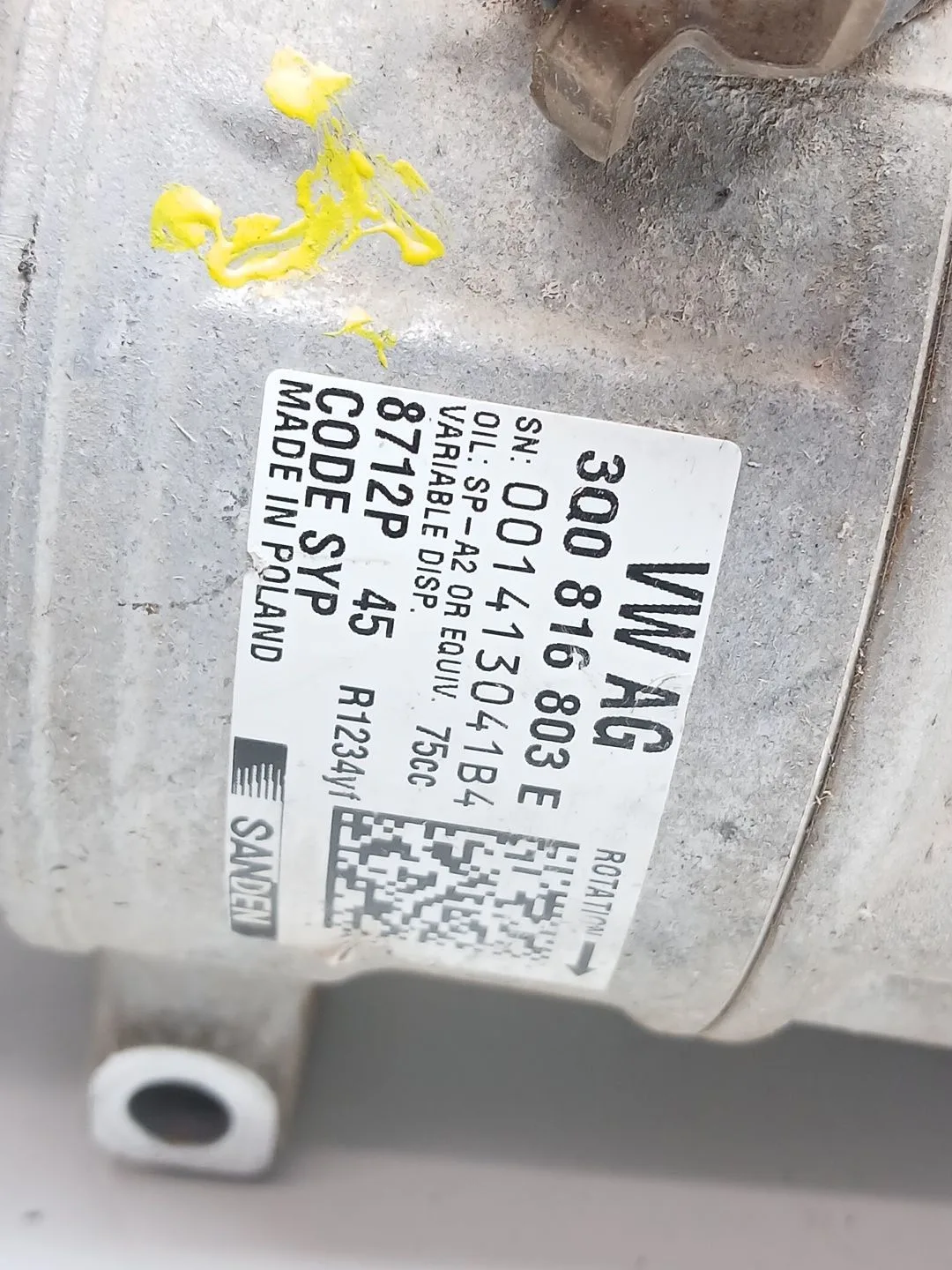 Compresor Aire Acondicionado para Seat Ibiza (Kj1)