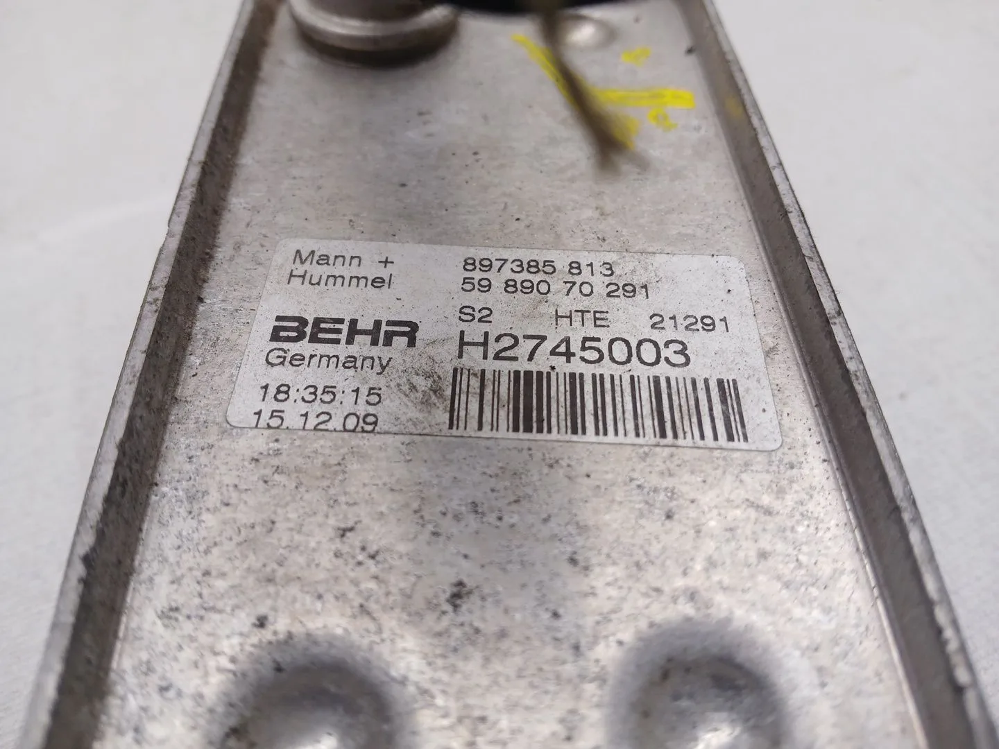 Enfriador Aceite Motor para Opel Astra J Lim.