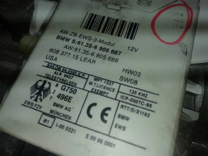 Centralita Inmovilizador para Bmw Serie 3 Compact (E46)
