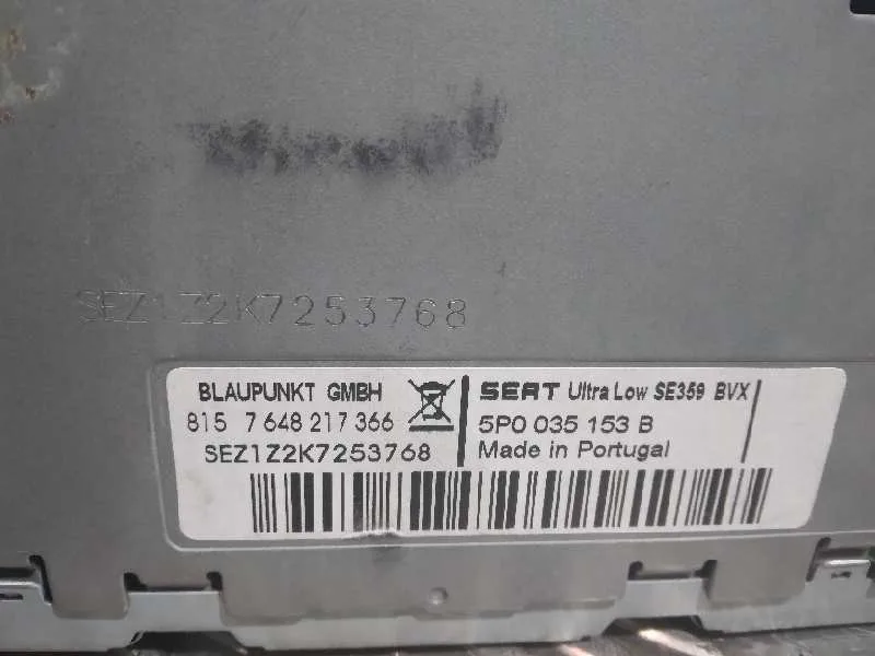Sistema Audio / Radio Cd para Seat Altea Xl (5P5)