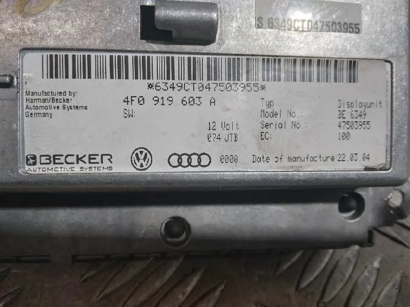 Pantalla Multifuncion para Audi A6 Berlina (4F2)