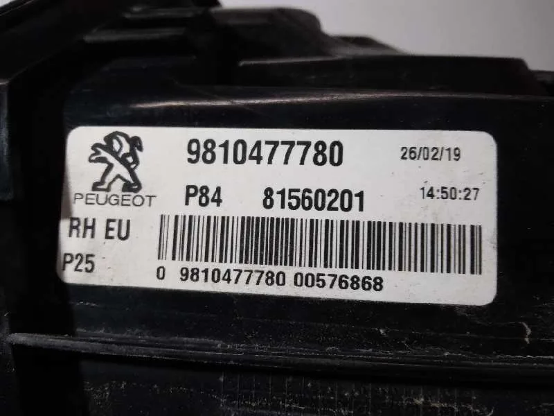 Piloto Trasero Derecho Interior para Peugeot 3008