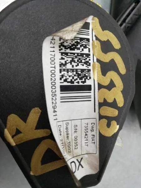 Cinturon Seguridad Delantero Derecho para Peugeot Bipper
