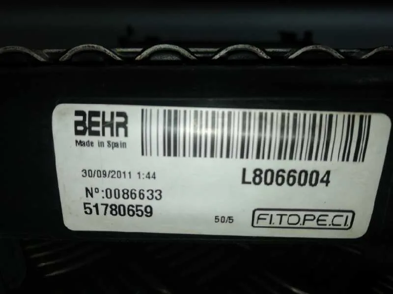 Radiador Agua para Peugeot Bipper