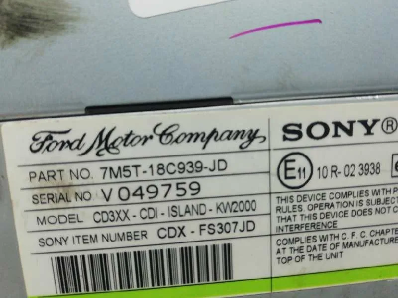 Sistema Audio / Radio Cd para Ford Focus Berlina (Cap)