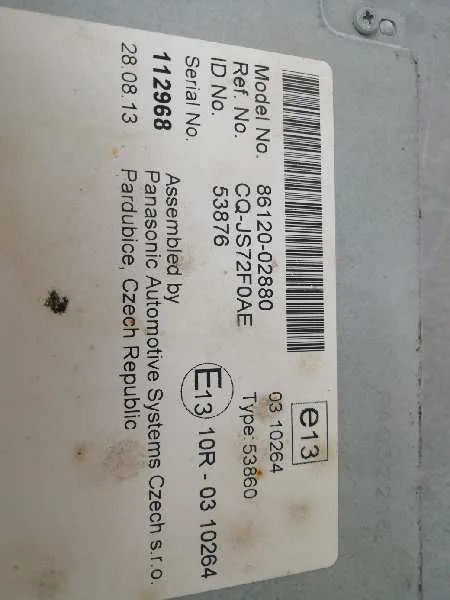 Sistema Audio / Radio Cd para Toyota Auris