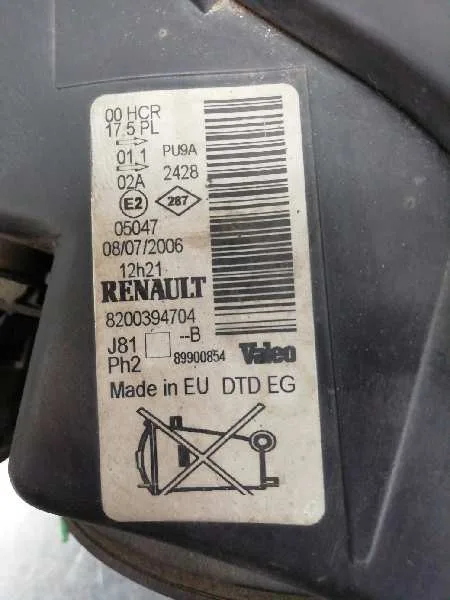 Faro Derecho para Renault Espace Iv (Jk0)
