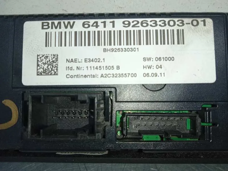 Mando Climatizador para Bmw Serie 3 Berlina (E90)