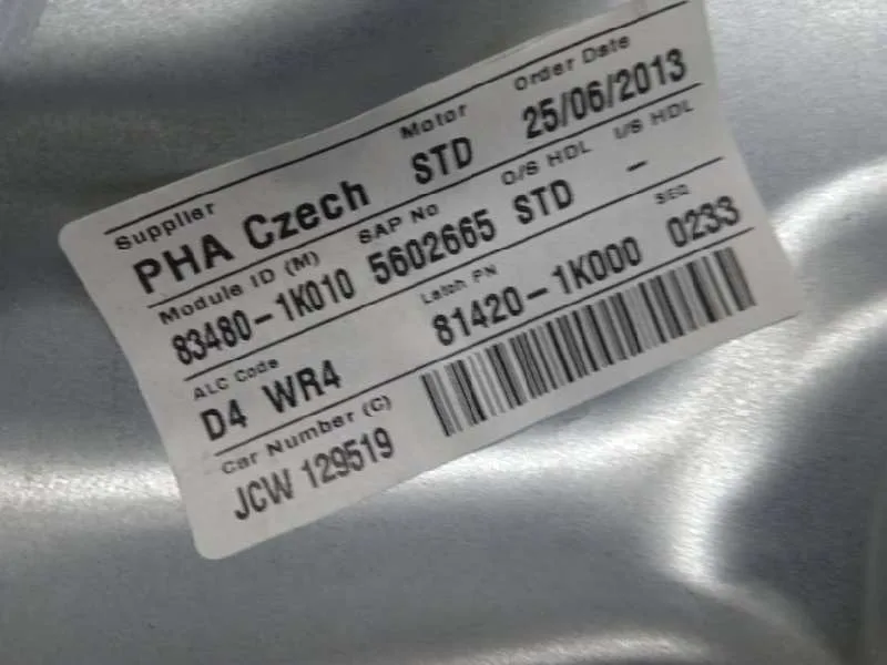 Elevalunas Trasero Derecho para Hyundai Ix20