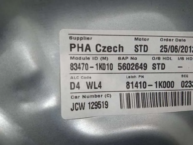 Elevalunas Trasero Izquierdo para Hyundai Ix20