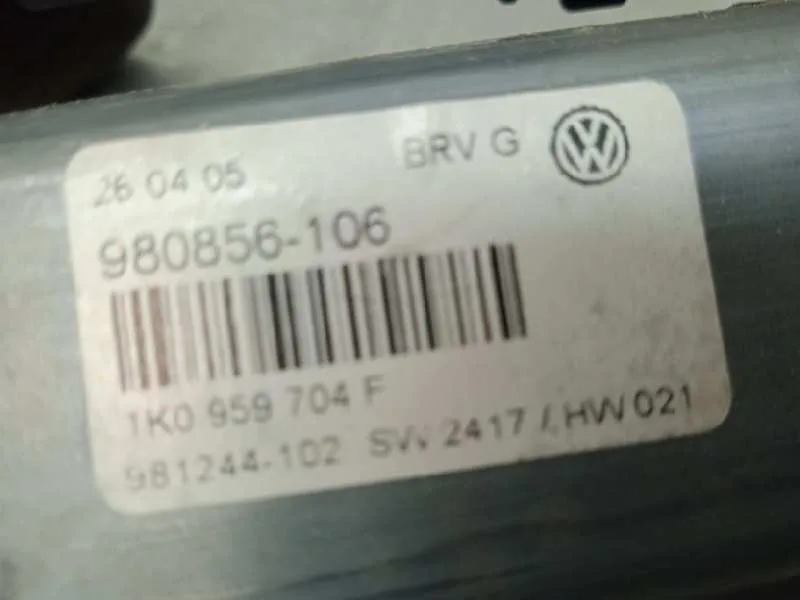 Motor Elevalunas Trasero Derecho para Volkswagen Passat Berlina (3C2)