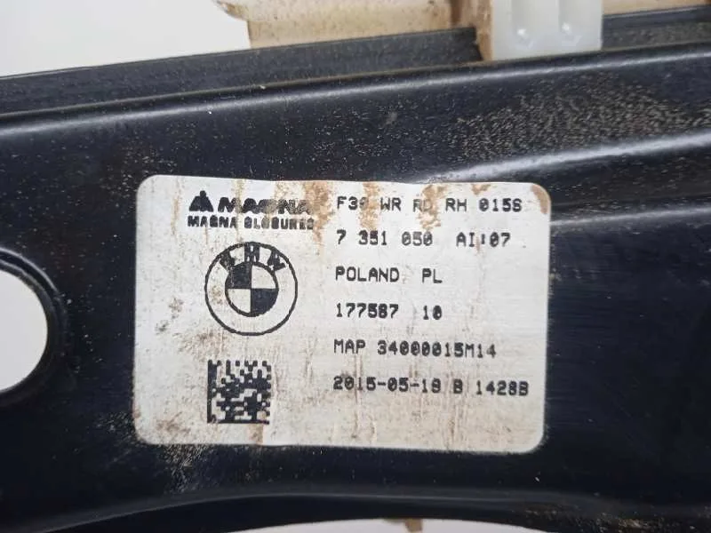 Elevalunas Trasero Derecho para Bmw Serie 3 Lim. (F30)
