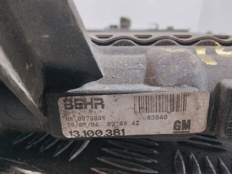 Radiador Agua para Opel Corsa C