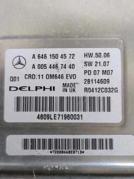 Centralita Motor Uce para Mercedes-Benz Clase C (W204) Berlina