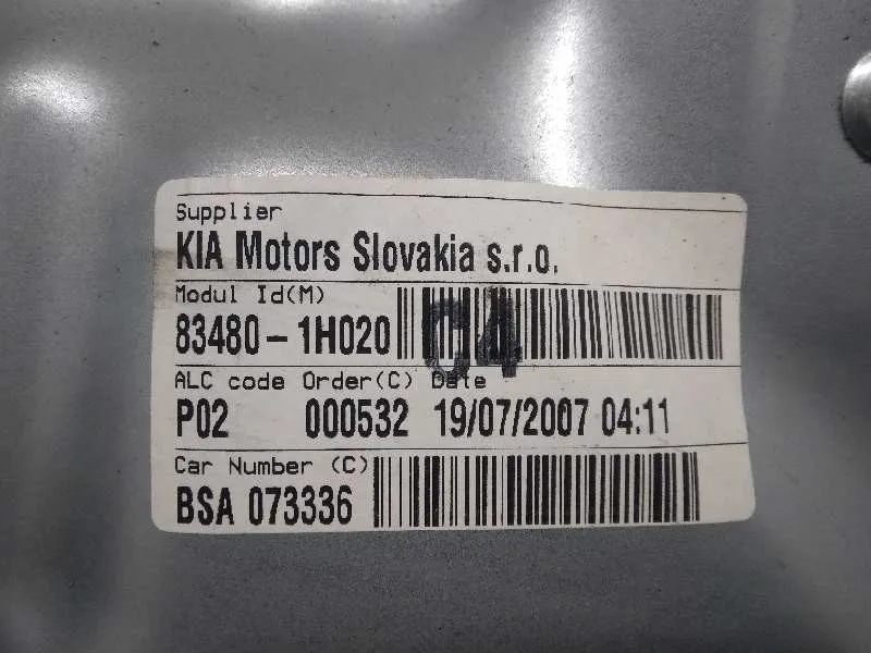 Elevalunas Trasero Derecho para Kia Cee'd