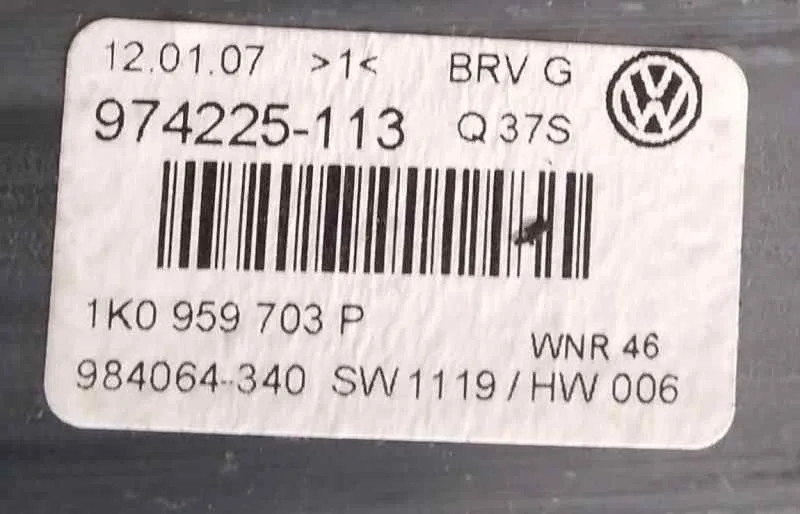 Motor Elevalunas Trasero Izquierdo para Volkswagen Passat Variant (3C5)