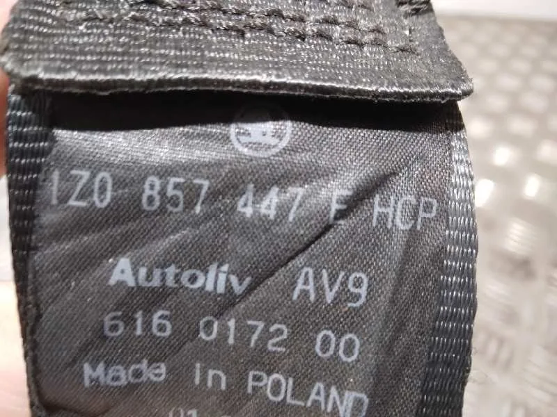Cinturon Seguridad Trasero Derecho para Skoda Octavia Berlina (1Z3)