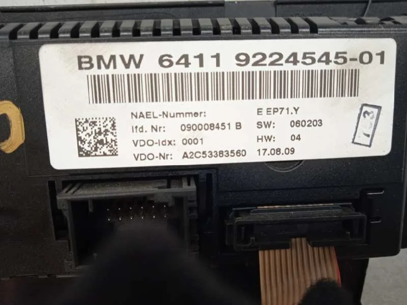 Mando Climatizador para Bmw Serie 3 Berlina (E90)