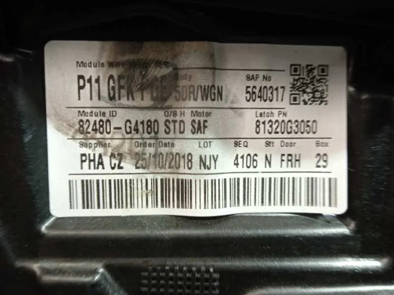 Elevalunas Delantero Derecho para Hyundai I30 (Pd)
