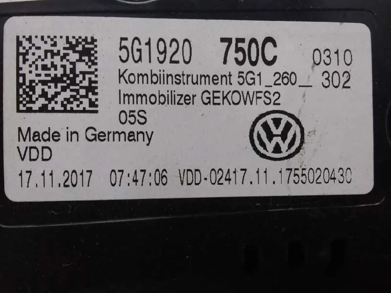 Cuadro Instrumentos para Volkswagen Golf Vii Lim.