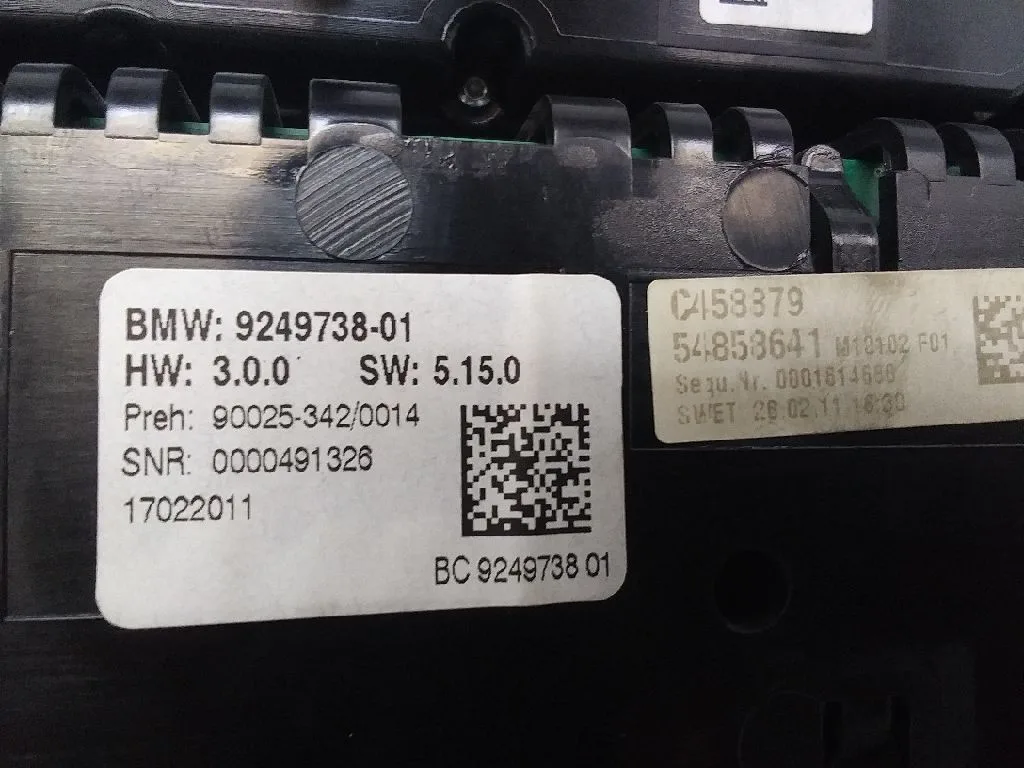 Mando Climatizador para Bmw Serie 5 Gran Turismo (F07)