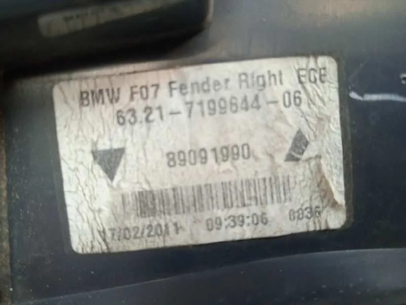 Piloto Trasero Derecho para Bmw Serie 5 Gran Turismo (F07)