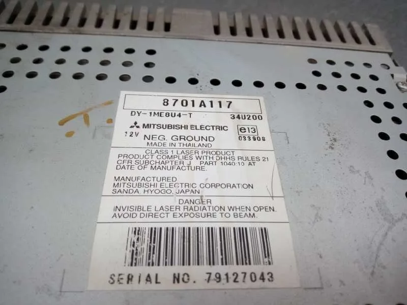 Sistema Audio / Radio Cd para Mitsubishi Grandis (Na0W)