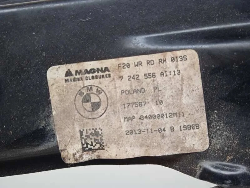 Elevalunas Trasero Derecho para Bmw Serie 1 Lim. (F20)