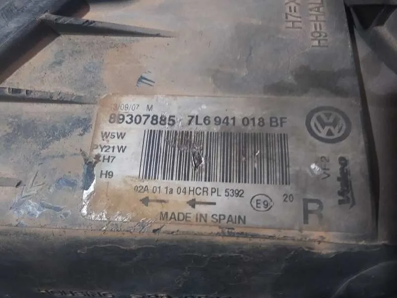 Faro Derecho para Volkswagen Touareg (7La)