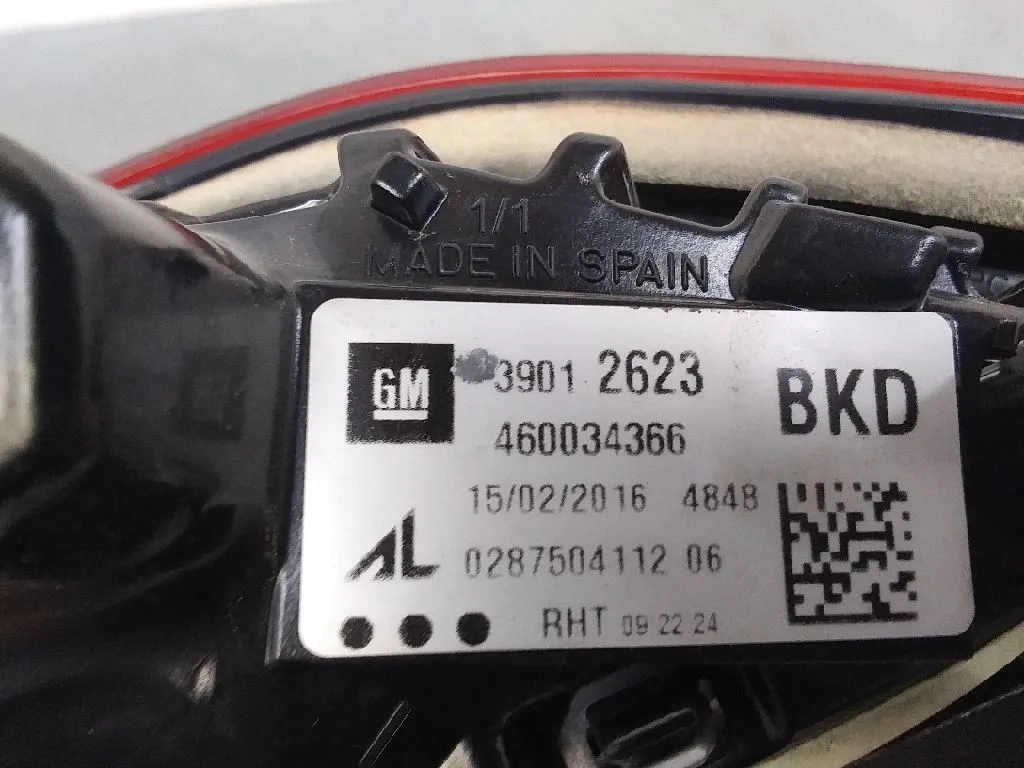 Piloto Trasero Izquierdo Interior para Opel Corsa E