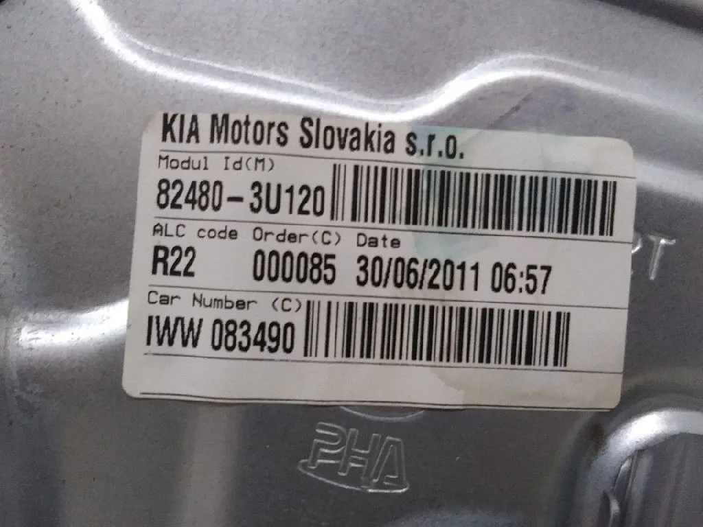 Elevalunas Delantero Derecho para Kia Sportage