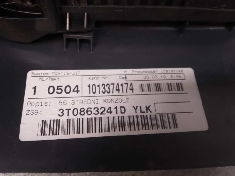 Apoyabrazos Central para Skoda Superb Combi (3T5)