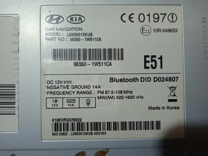 Sistema Audio / Radio Cd para Kia Rio