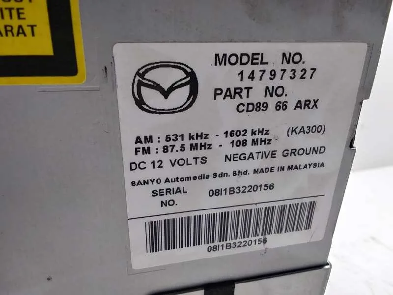 Sistema Audio / Radio Cd para Mazda 5 Berl. (Cr)