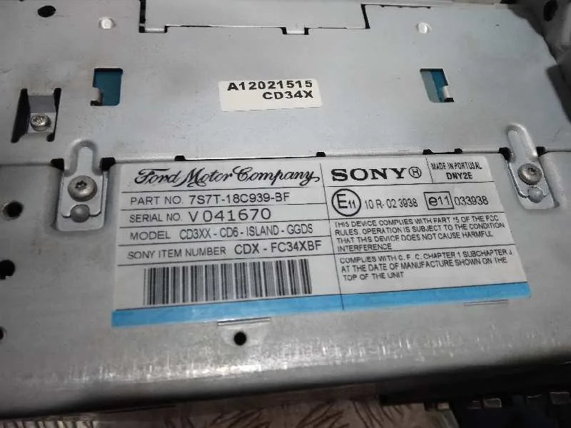 Sistema Audio / Radio Cd para Ford Mondeo Ber. (Ca2)