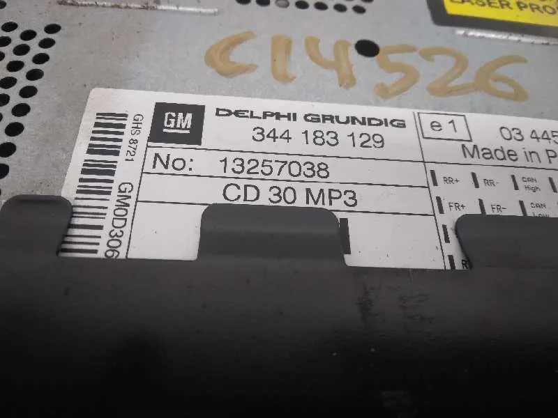 Sistema Audio / Radio Cd para Opel Corsa D
