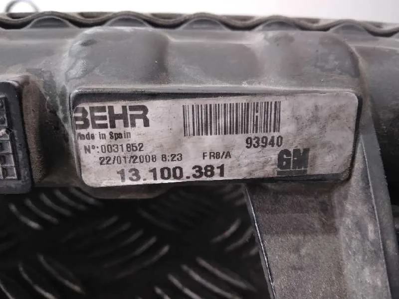 Radiador Agua para Opel Corsa C