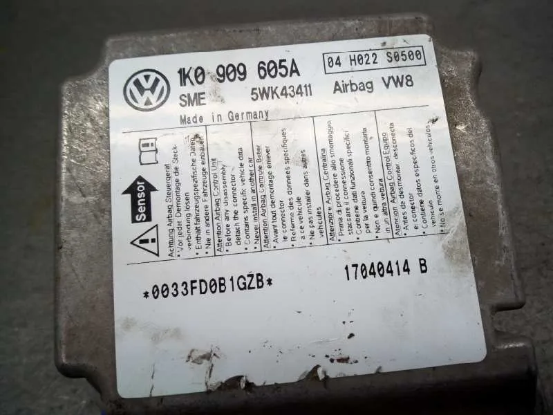 Centralita Airbag para Skoda Octavia Berlina (1Z3)